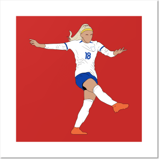 Chloe Kelly England PK Minimalist Lionesses Posters and Art